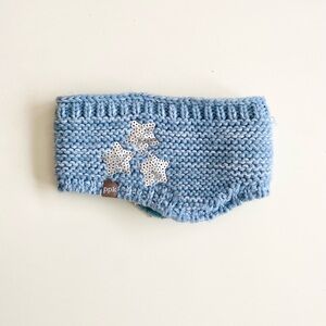 Peppercorn Kids Blue Knit Headband with Star Accents